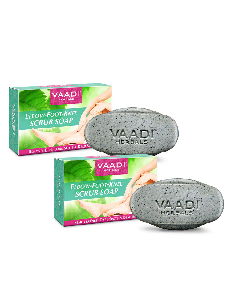 Vaadi Herbals Elbow-Foot-Knee Scrub Soap - Pack of 2