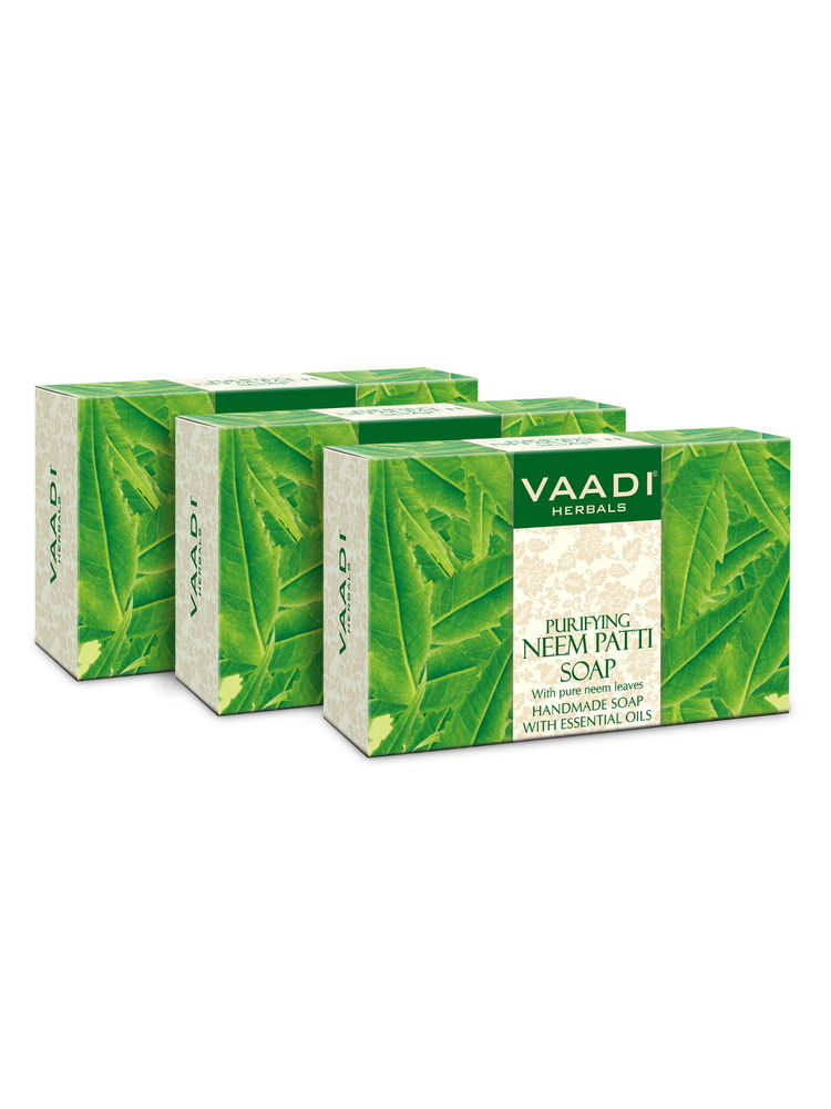 Vaadi Herbals Neem Patti Soap - Contains Pure Neem Leave - Pack of 3-picture-24