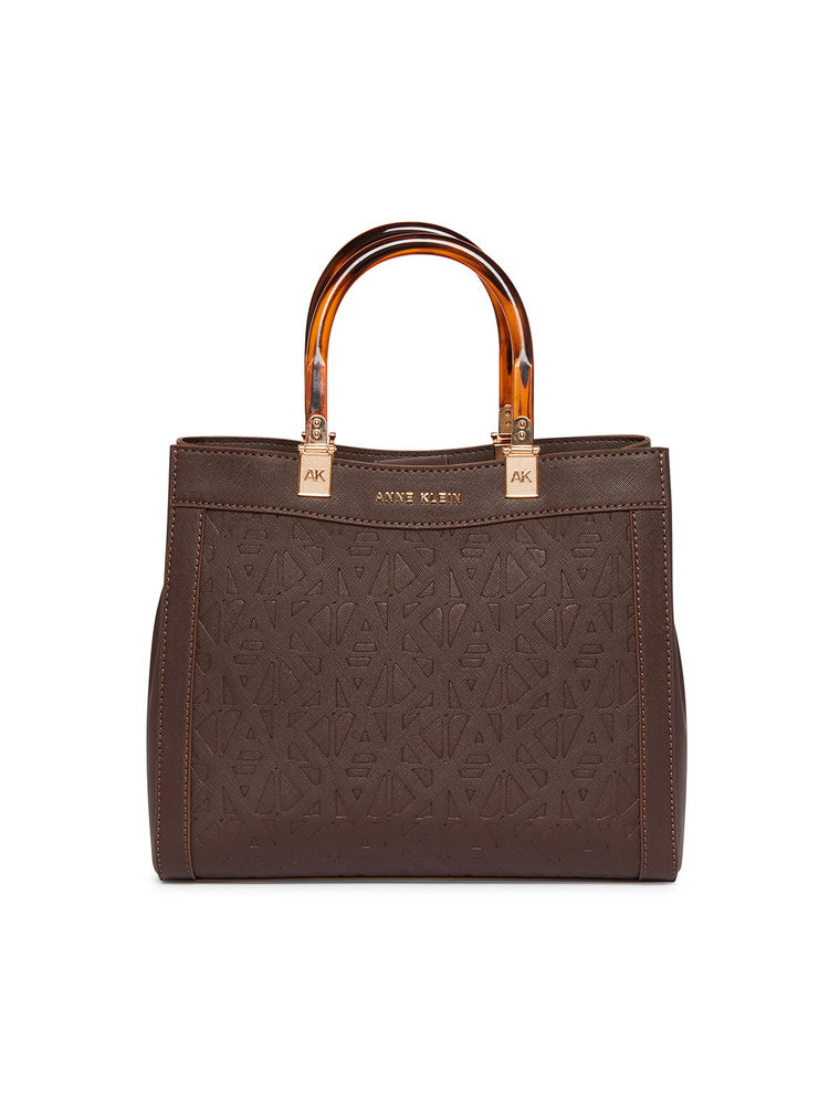 Anne Klein Embossed Convertible Satchel with Detachable Strap (Set of 2)-picture-22