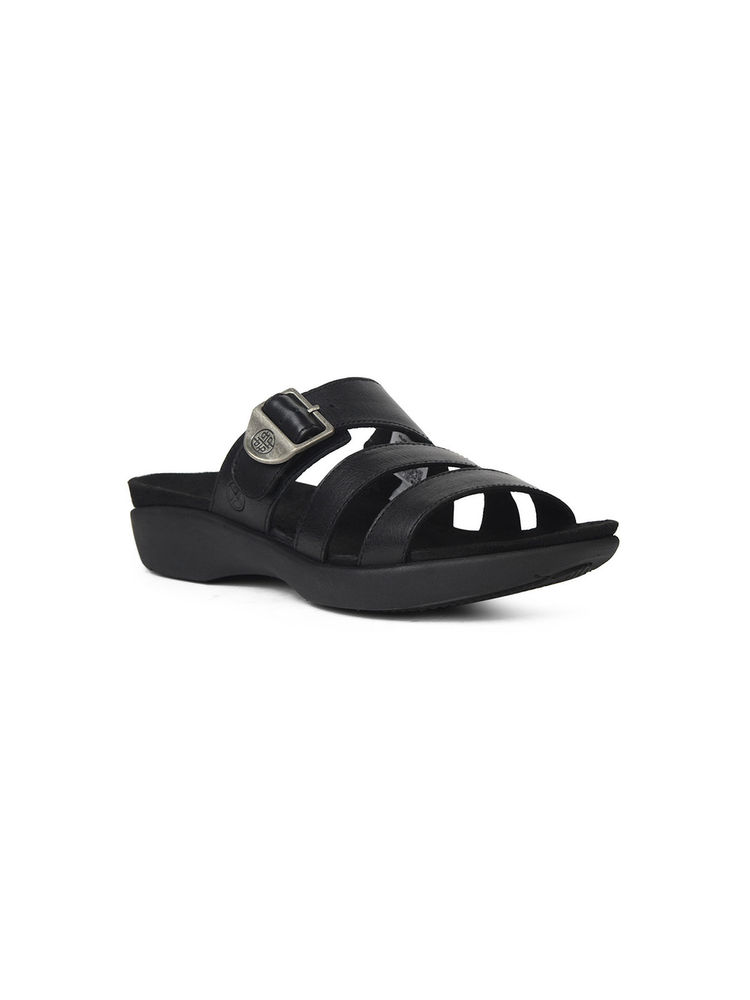 Hush Puppies Women's Black Platform Sandals-picture-28