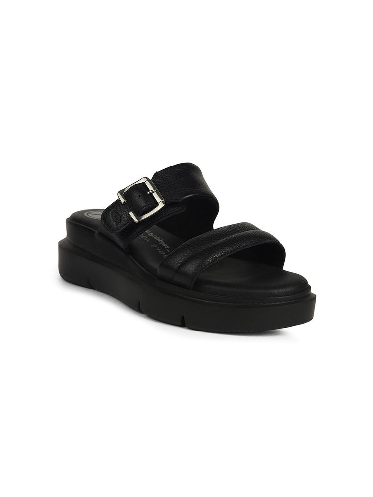 Hush Puppies Women's Black Platform Sandals-picture-36