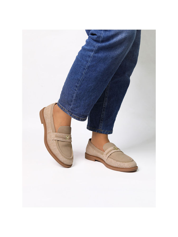 Monrow Angelia Beige Loafers-picture-12