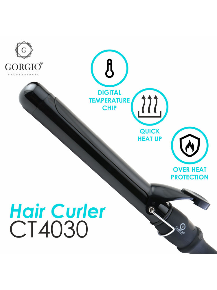 Gorgio Professional Premium Hair Curling Tong wand CT4030