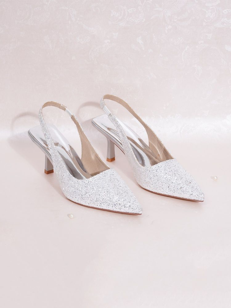 Sherrif Shoes Women SILVER Sandal Heels-picture-26