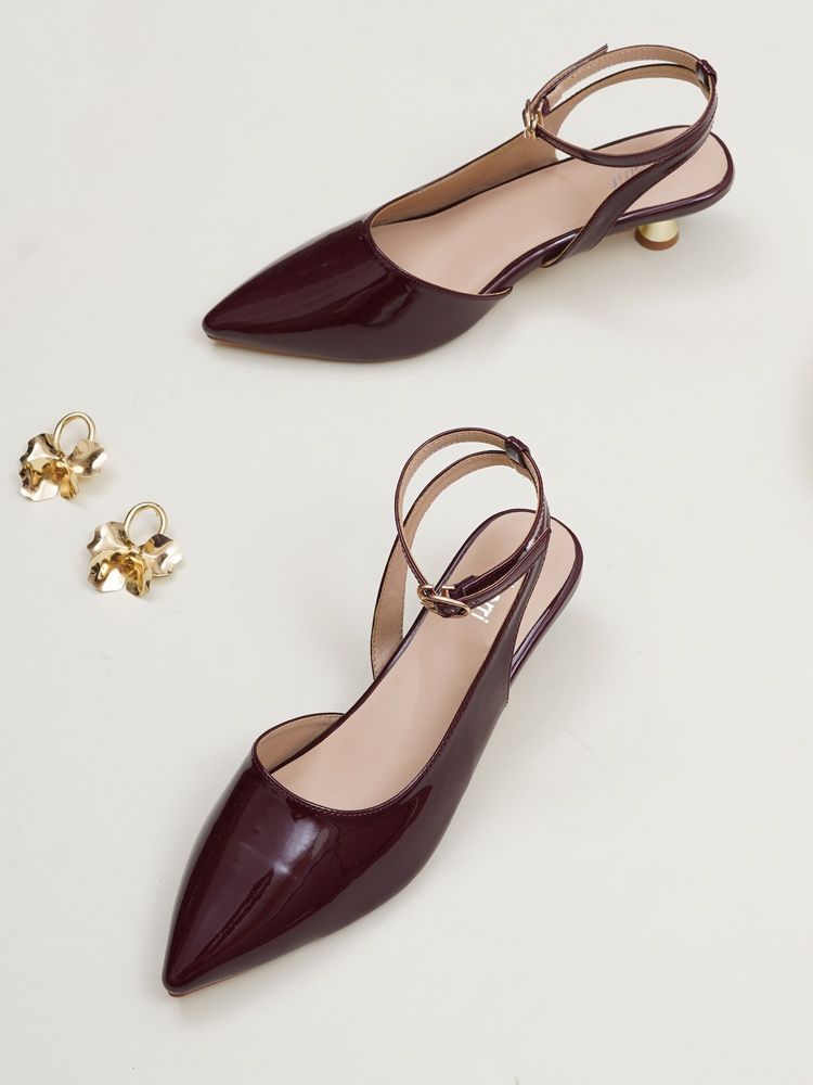 Sherrif Shoes Women MAROON Sandal Heels-picture-21