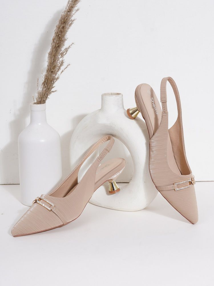 Sherrif Shoes Women BEIGE Sandal Heels-picture-23