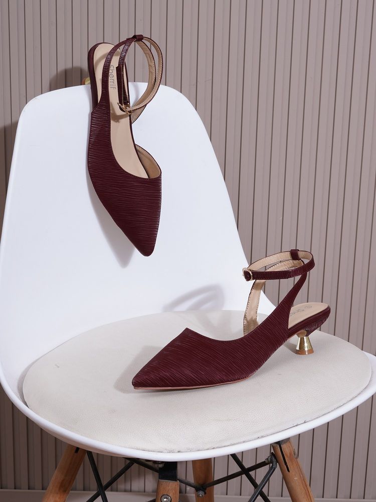 Sherrif Shoes Women MAROON Sandal Heels-picture-16