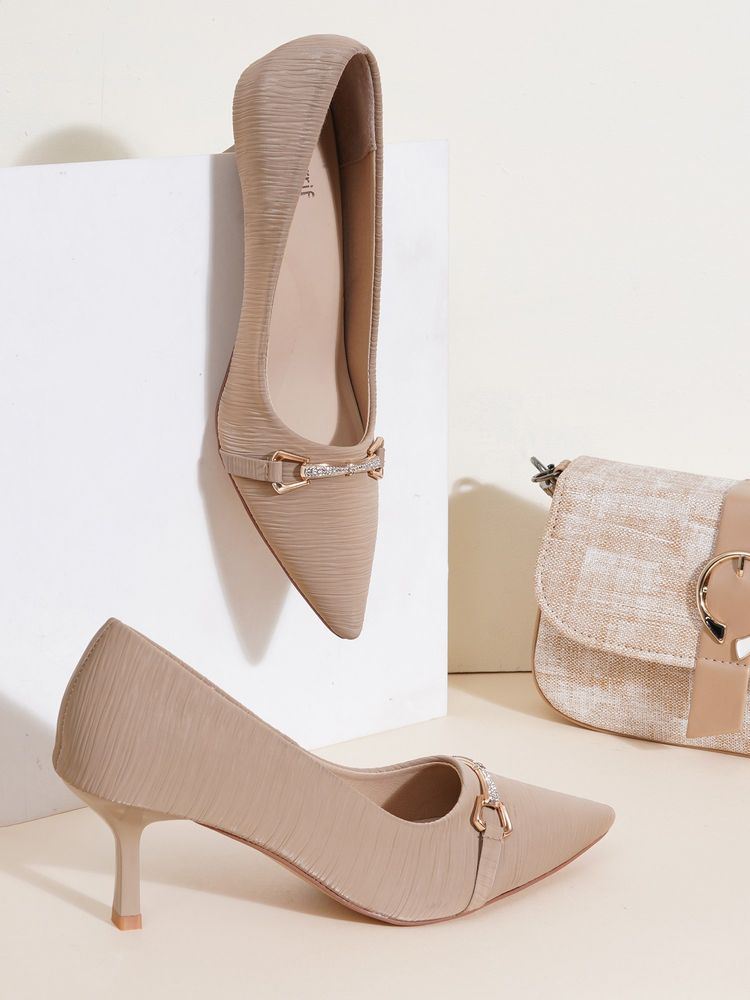 Sherrif Shoes Women KHAKI Pumps-image-17