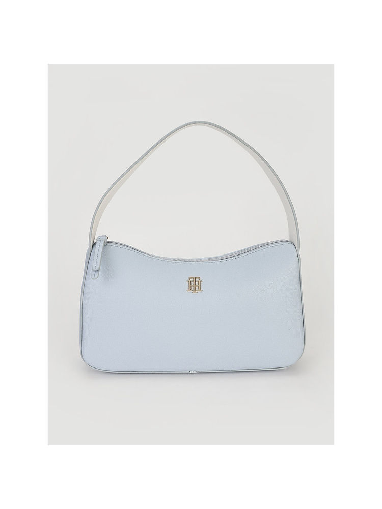 tommy hilfiger accessories Tommy Hilfiger Solid Blue Pu Baguette Handbag-picture-42