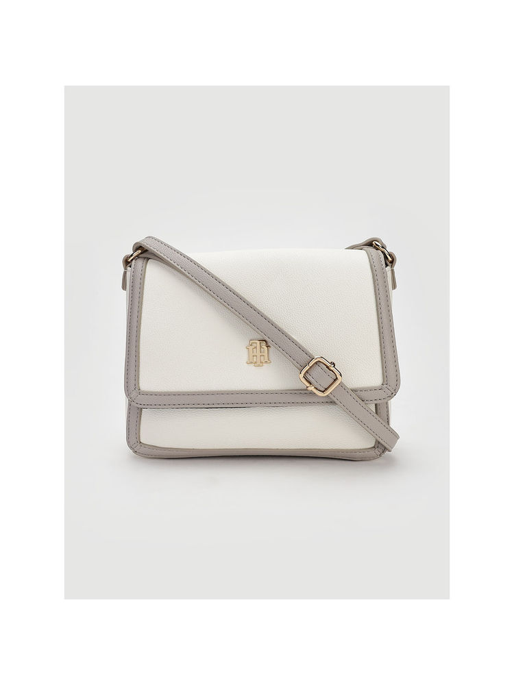 tommy hilfiger accessories Tommy Hilfiger Solid White Pu Sling Bag-picture-23