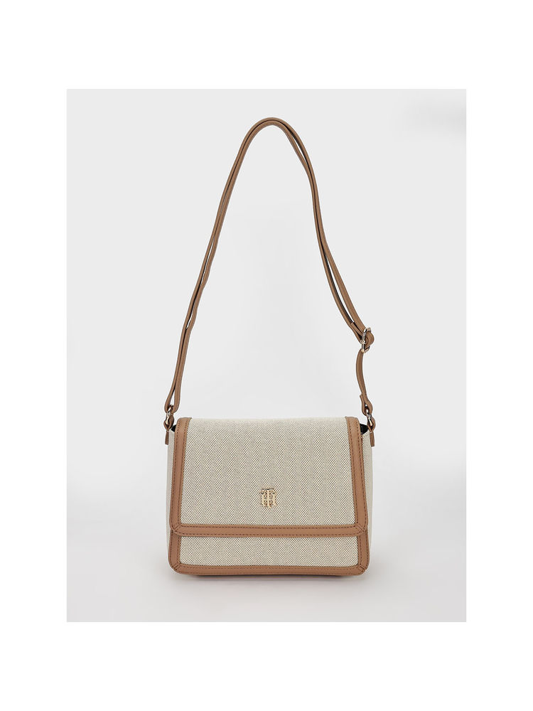 tommy hilfiger accessories Tommy Hilfiger Solid Brown Polyester Sling Bag-picture-28
