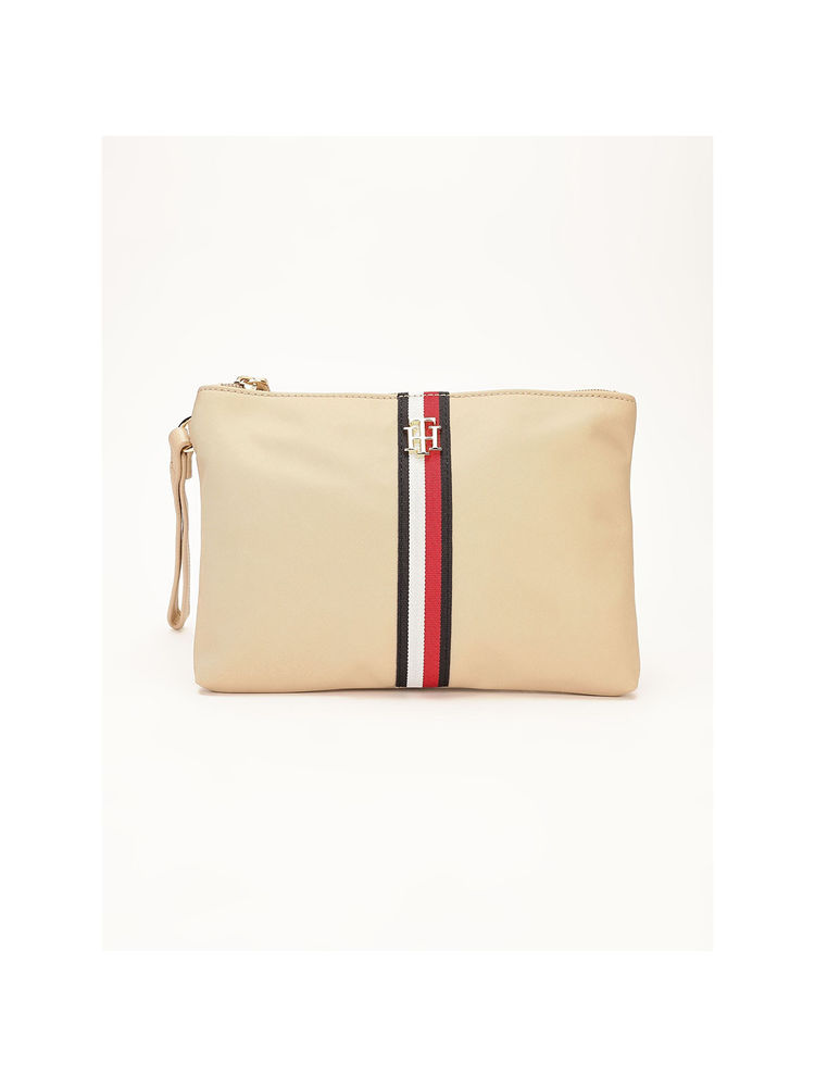 tommy hilfiger accessories Tommy Hilfiger Logo Beige Nylon Pouch-picture-38