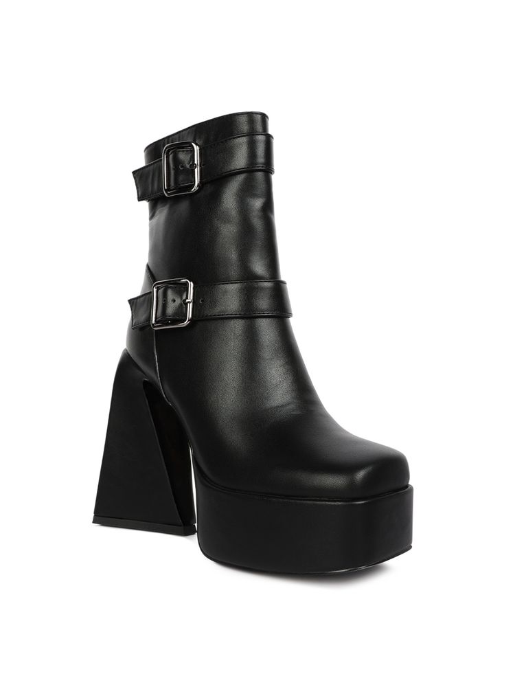 London Rag Solid Black Casual Boots-picture-16
