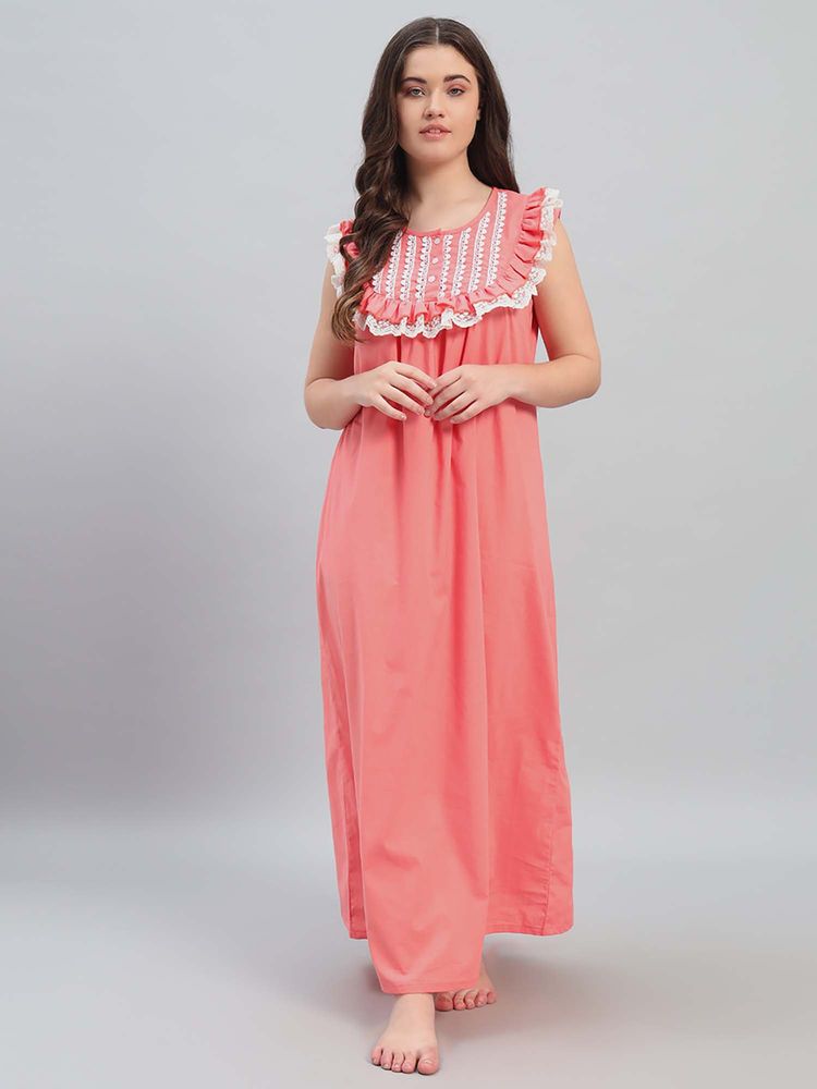 SEPHANI Women Pink Nightdress-picture-14