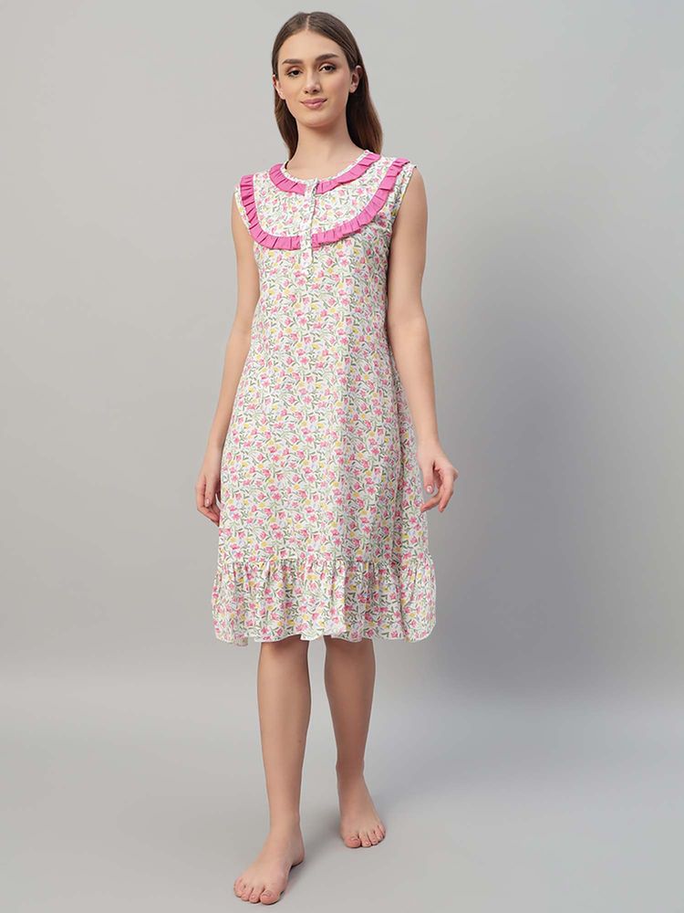 SEPHANI Women Pink Nightdress-picture-15