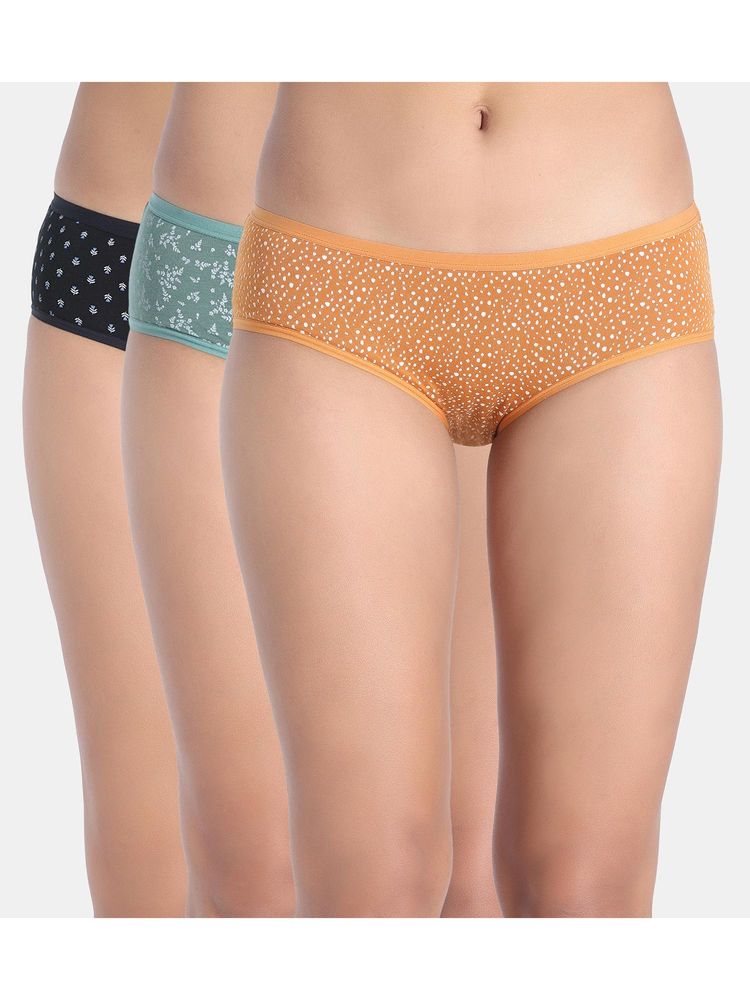 Zivame Low Rise Full Coverage Hipster Panty - Multi-Color (Pack of 3)-picture-20