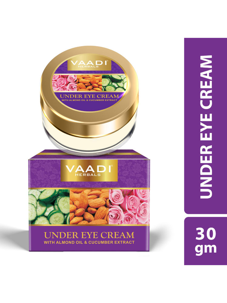 Vaadi Herbals Under Eye Cream - Almond Oil & Cucumber Extract