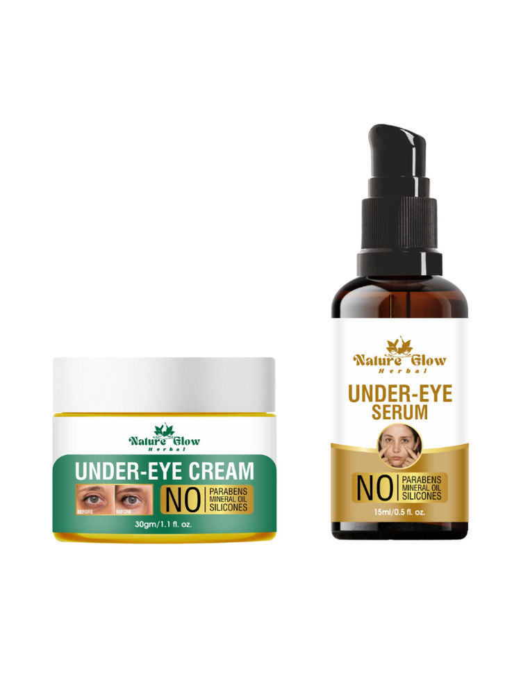 Nature Glow Herbal Under Eye Serum & Eye Cream - Pack of 2-image-8