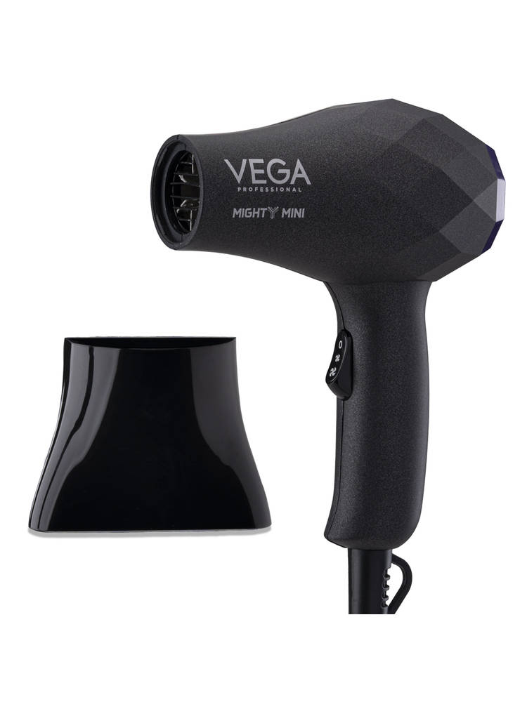 VEGA Professional Mighty Mini 1000-1200w Hair Dryer - Black (VPPHD-05)