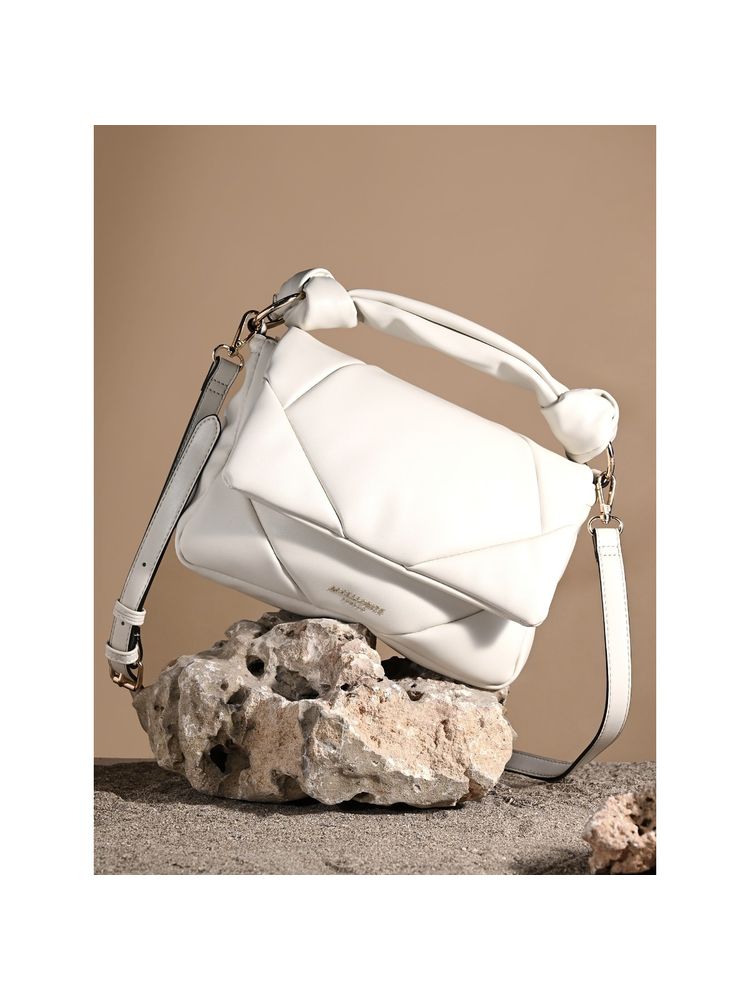 Accessorize London Womens White Quilted Handheld Cross Body Bag-picture-19