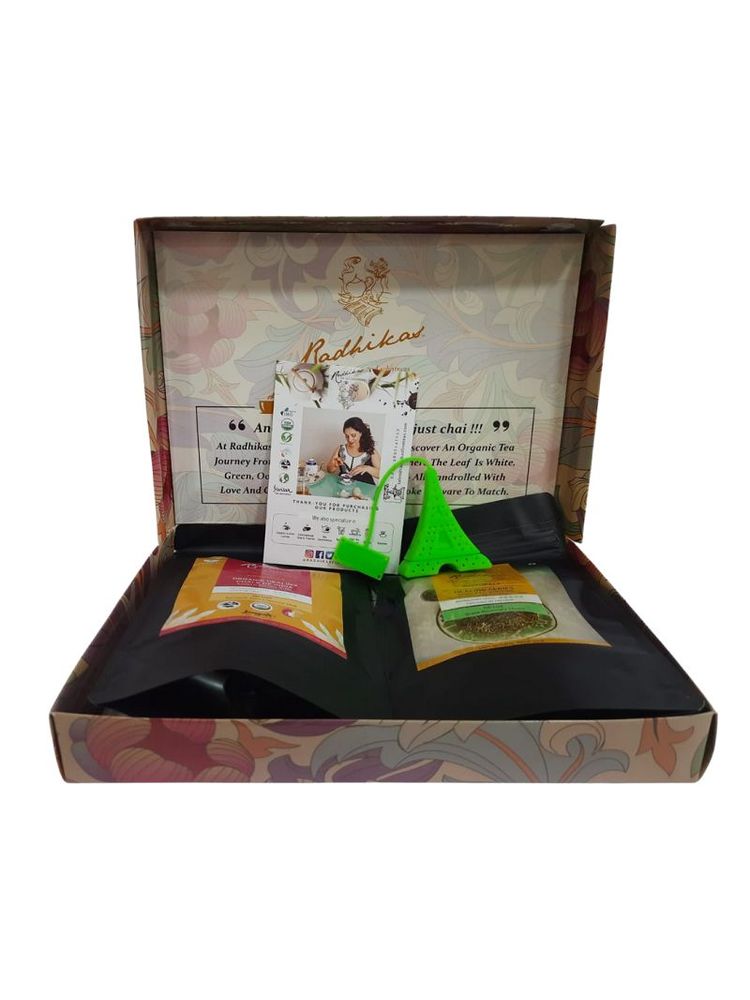 Radhikas Herbal Tea Gift Box with Silicon Infuser-image-4