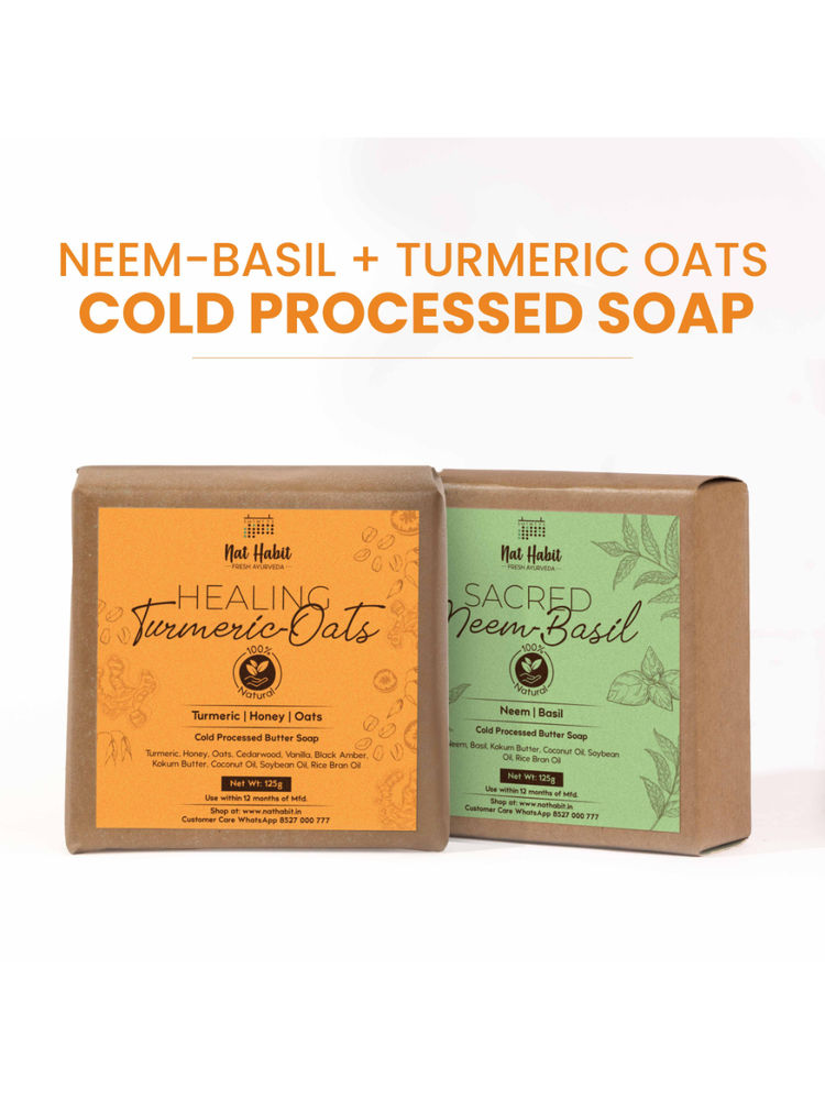 Nat Habit Fresh Sacred Neem Basil & Healing Turmeric Oats Soaps-picture-19