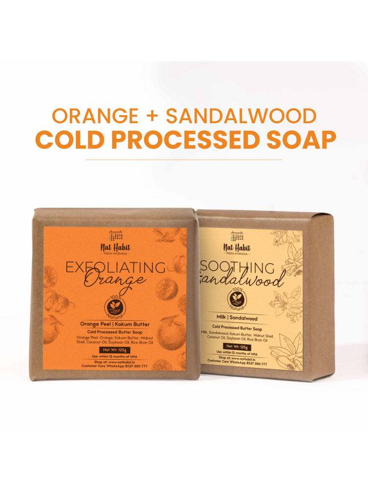Nat Habit Fresh Exfoliating Orange & Soothing Sandalwood Soaps-picture-7
