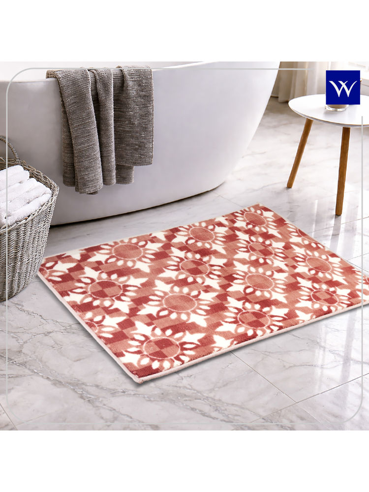 Welspun Pink Ethan Polyester Machine Tufted Stain Resistant Bath Mat (L)-image-39