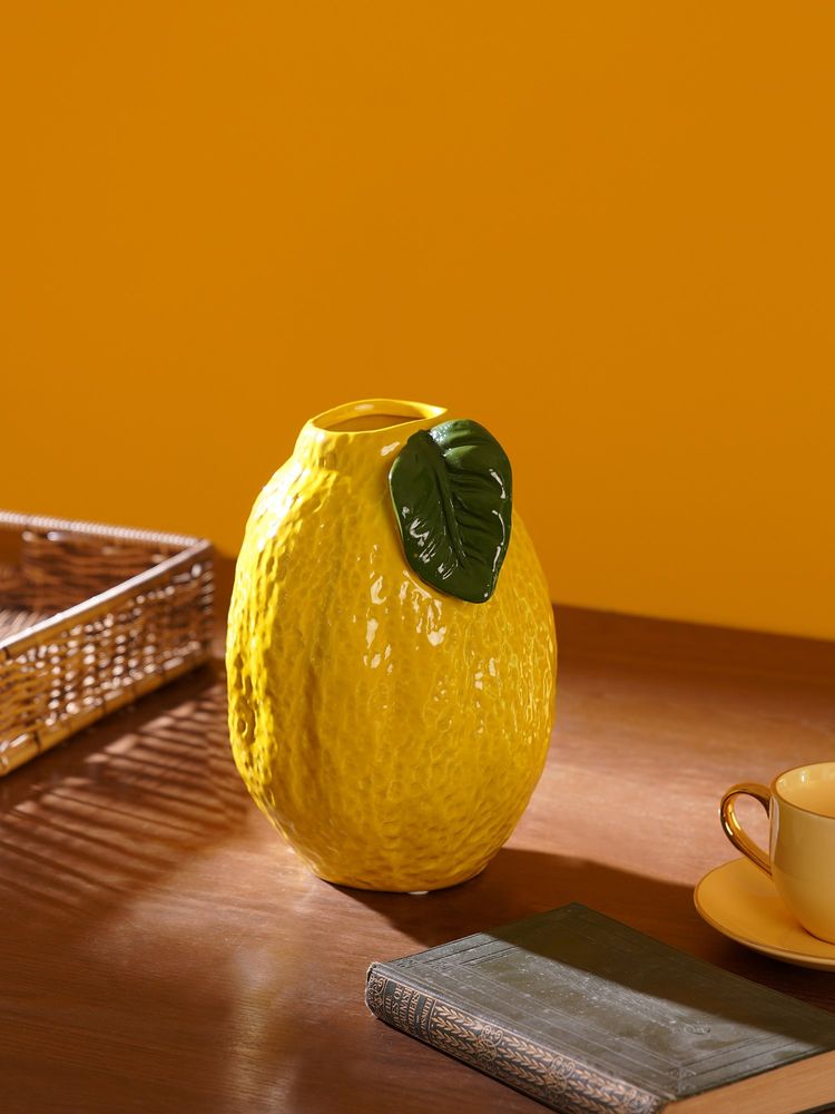 Pure Home + Living Lemon Ceramic Vase (S)-image-30