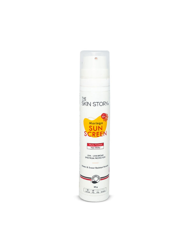 The Skin Story Moringa Face Sunscreen SPF 50+ PA+++ For Detan, Anti-Aging, No White Cast, Non Sticky-picture-27