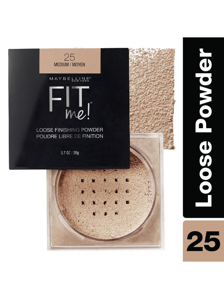 Maybelline New York Fit Me Loose Finishing Powder, Silky & Lightweight Powder - 15 Light