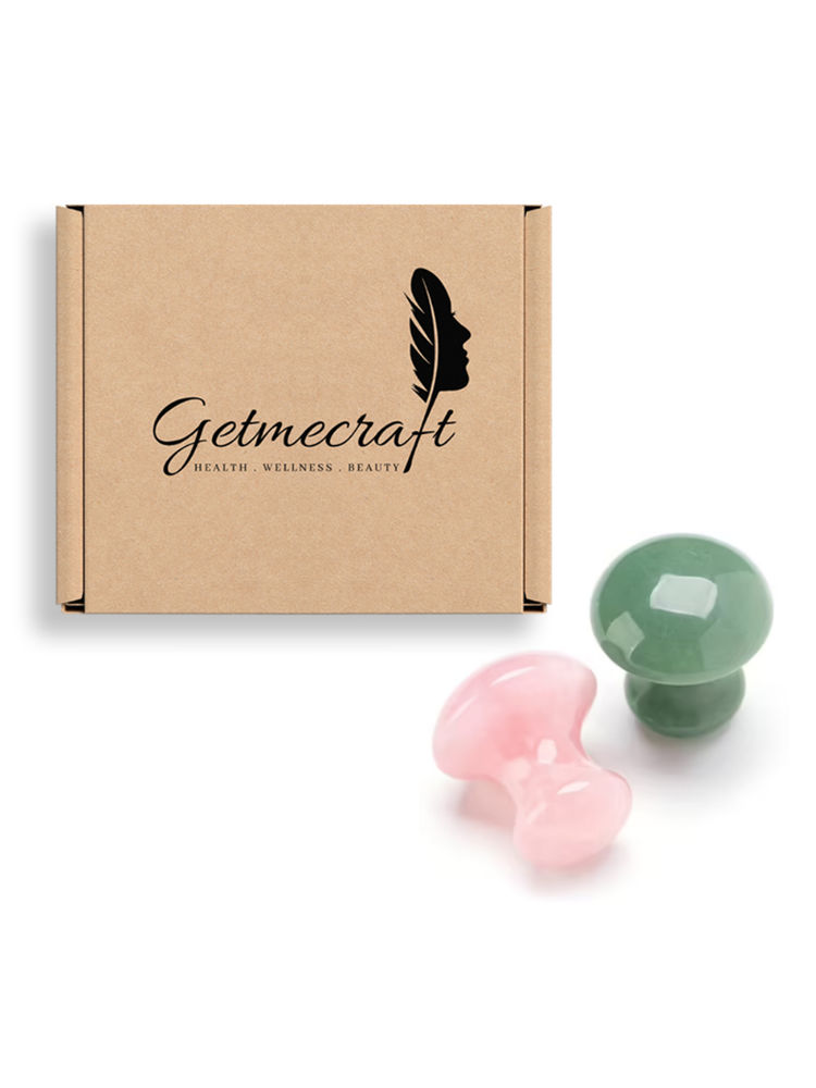 Getmecraft Rose Quartz And Jade Mushroom Gua Sha Set-picture-22