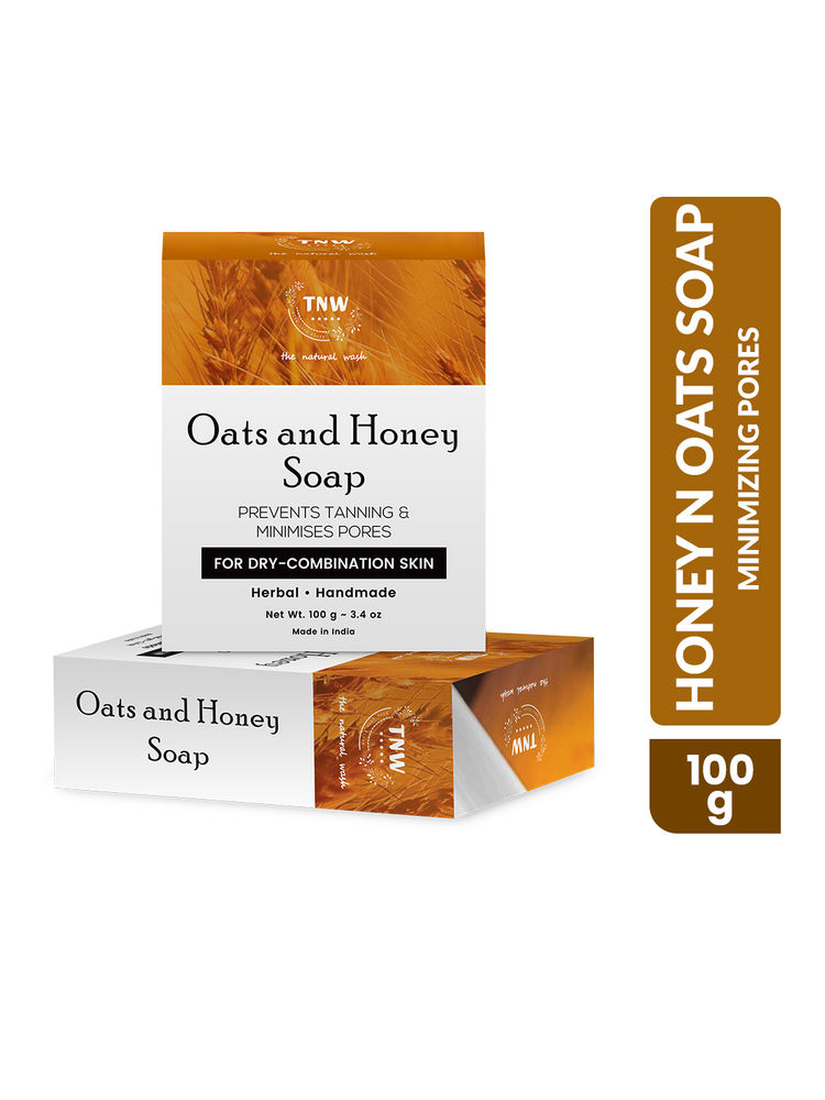 TNW The Natural Wash Handmade Oats & Honey Moisturizing Bathing Soap for Combination & Dry Skin-picture-26