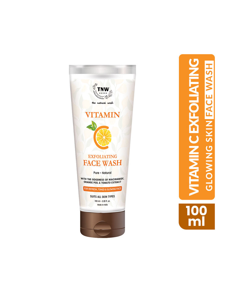 TNW The Natural Wash Deep Cleansing & Skin Brightening Vitamin C Face Wash Exfoliating-picture-14