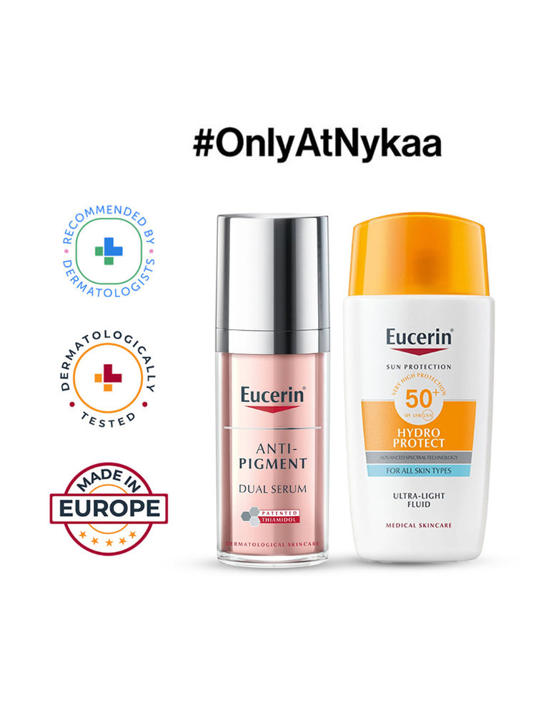Eucerin Anti-Pigment Dual Serum & Hydro Protect Ultra-Light Sunscreen Fluid SPF 50+ Combo-image-32