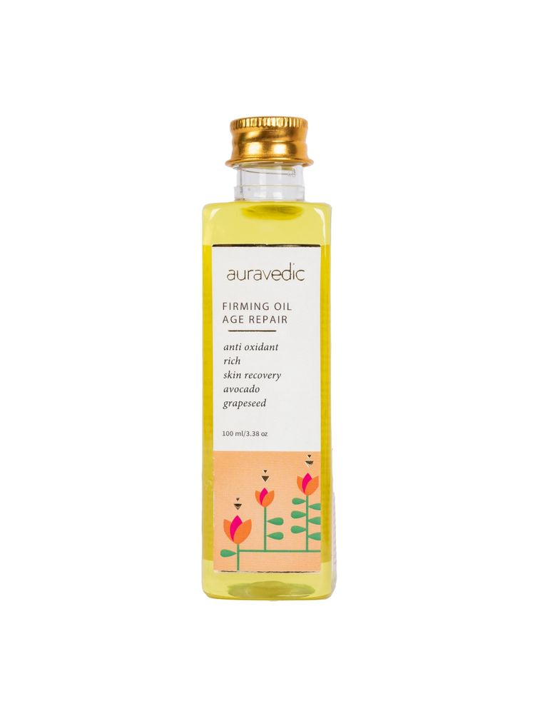 Auravedic Anti Ageing Serum Face Oil For Glowing Skin With Avocado Grapeseed Firming Oil