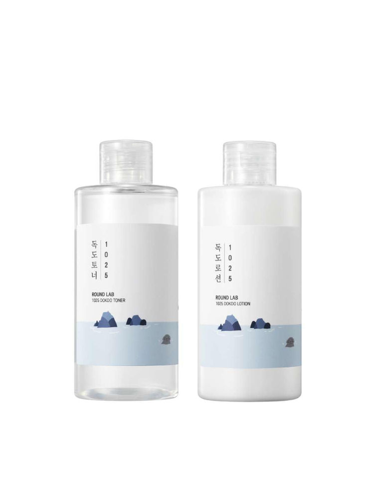 Round Lab Dokdo Toner & Lotion Set, Hydrating and Gentle Exfoliating Skincare-image-21