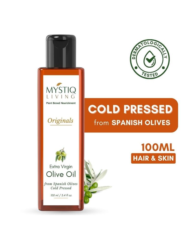 Mystiq Living Extra Virgin Olive Oil, Cold Pressed 100% Pure For Hair, Face, Body & Baby Massage-picture-19