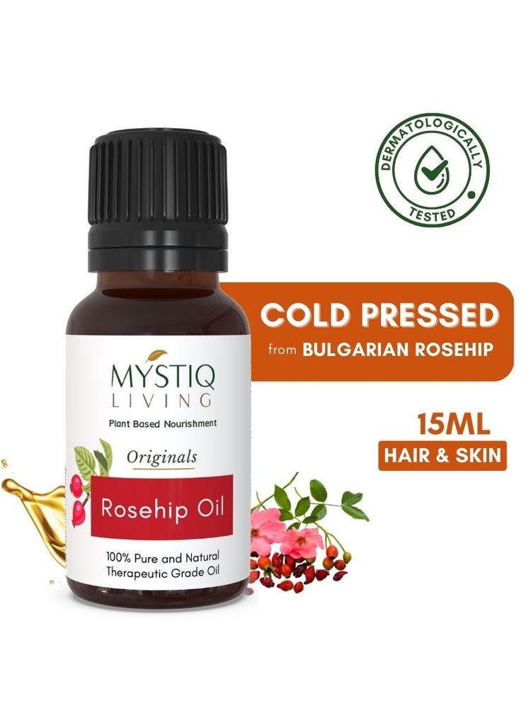Mystiq Living Rosehip Seed Oil 100% Pure Cold Pressed For Cleansing Facial Oil fro Gua Sha Massage,-picture-28