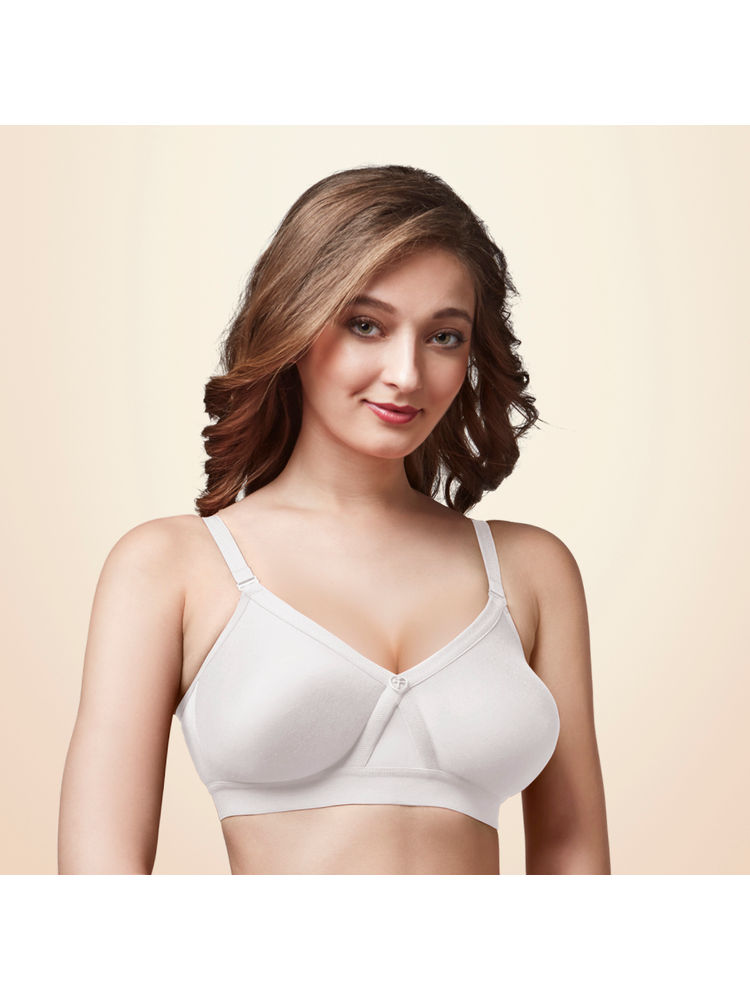 Trylo ALPA Women Non Wired Soft Full Cup Bra - White-picture-12