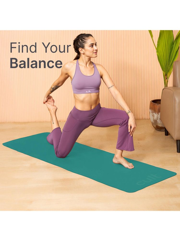 CULT Yoga Mat Eva 5Mm Sage Green With Strap-image-7