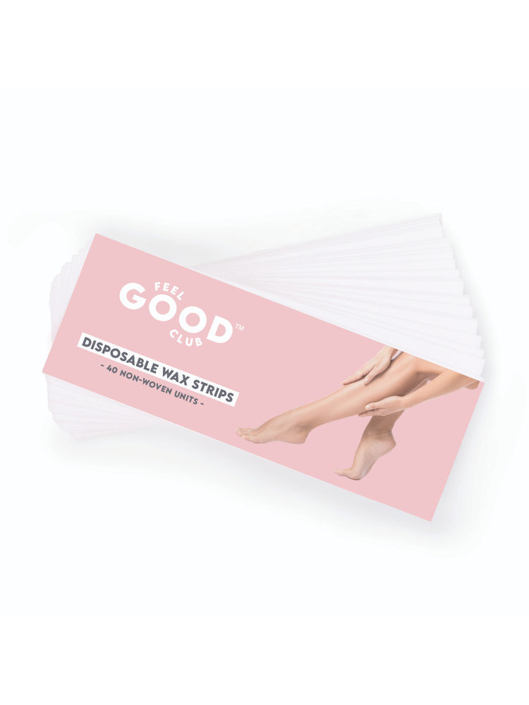 Feel Good Club Disposable Wax Strips - Pack Of 40 Large Sturdy Pcs For Quick Body Hair Removal-picture-18