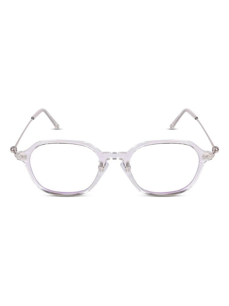 Voyage Clear Oval Eyeglasses for Men & Women 86573MG3890-image-1
