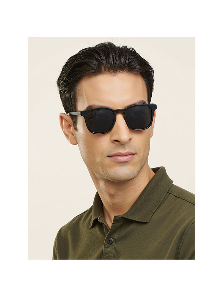 Vincent Chase Black Grey Full Rim Square Polarized URBAN RETRO VC S14090 C3 Polarized Sunglasses-image-5
