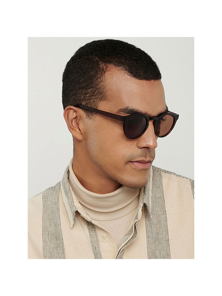 Vincent Chase Maroon Brown Full Rim Round Polarized HAVANA VC S14596-C2 Sunglasses-picture-23