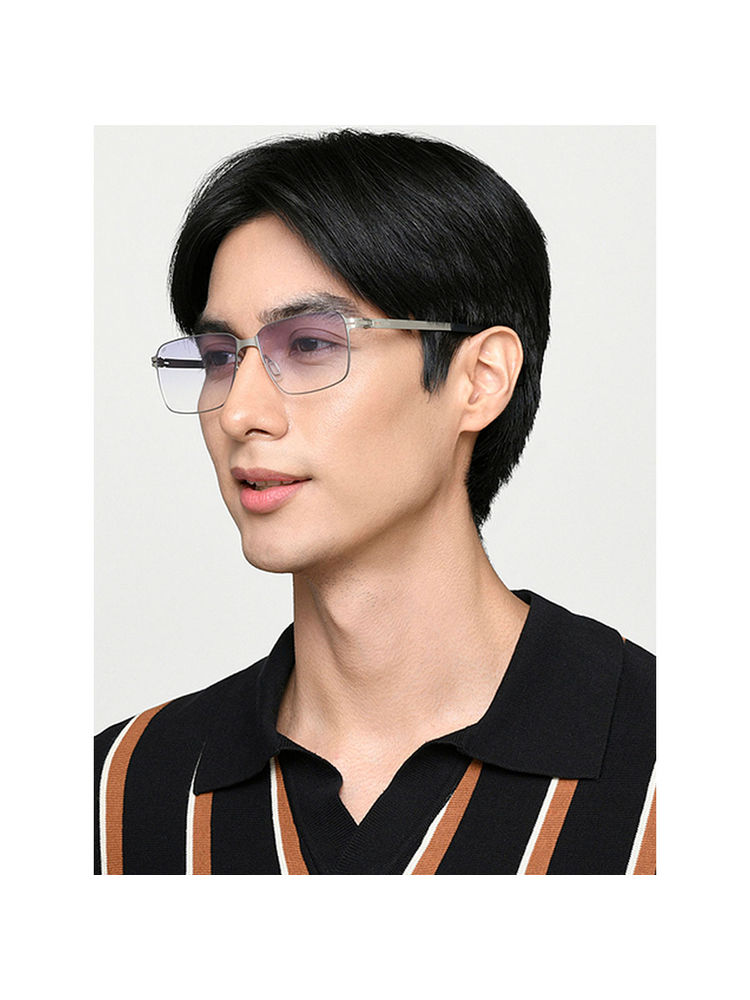 Vincent Chase Blue Gradient Gunmetal Full Rim Rectangle Square INDOOR GLASSES Sunglasses-image-0
