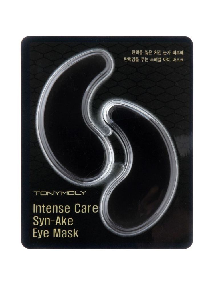 TONYMOLY Korean Intense Care Syn-Ake Eye Mask to Hydrate, Firm & Brighten Dull, Tired Eyes