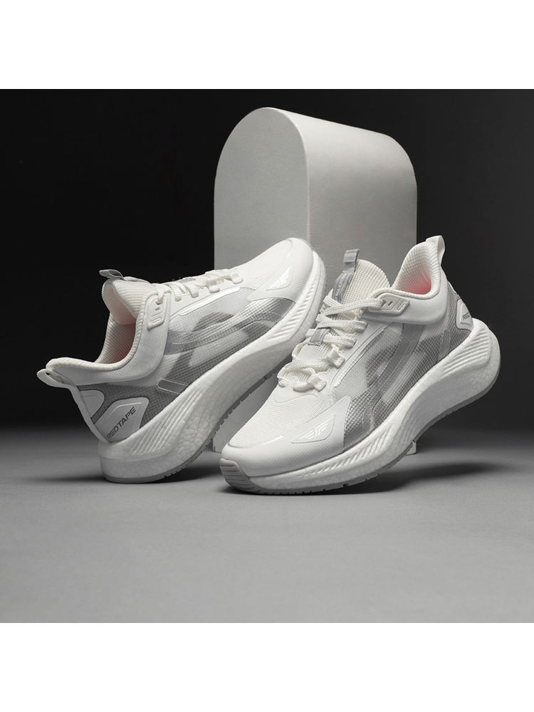 Red Tape ETPU Women Textured White Athleisure Shoes-image-16