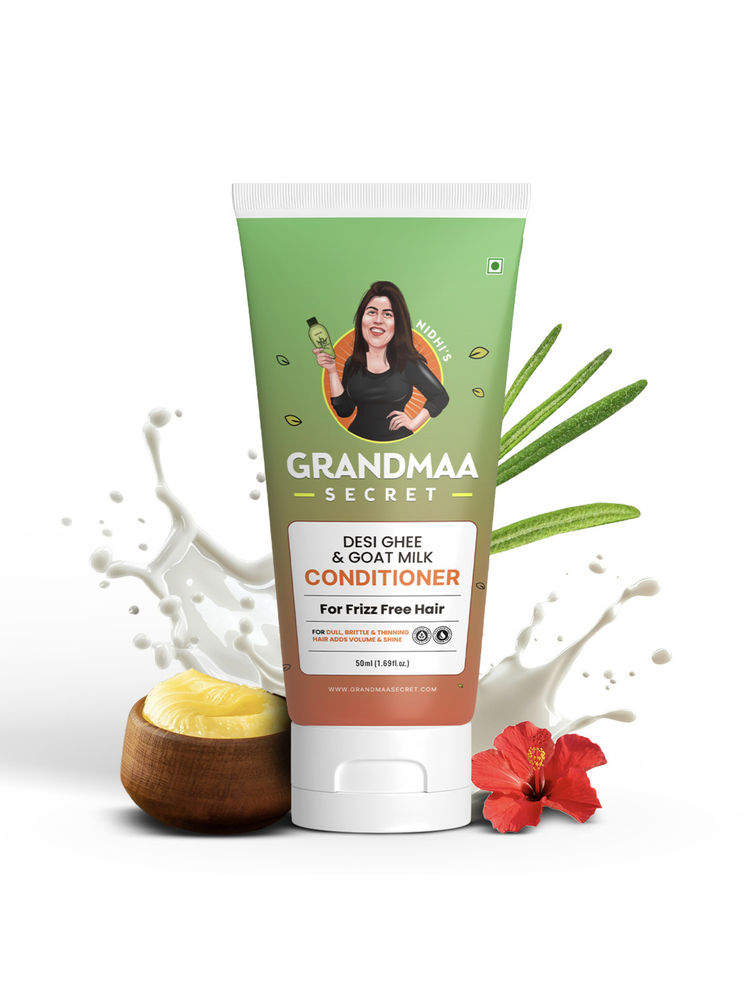 NIDHI'S GRANDMAA SECRET Desi Ghee And Goat Milk Conditioner For Dry And Frizzy Hair-picture-21