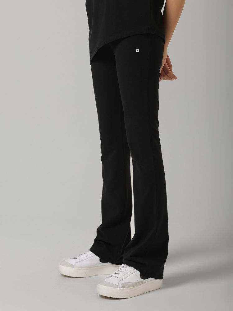 NeceSera Women Sculpt Cotton Black Bootcut Pant-picture-24